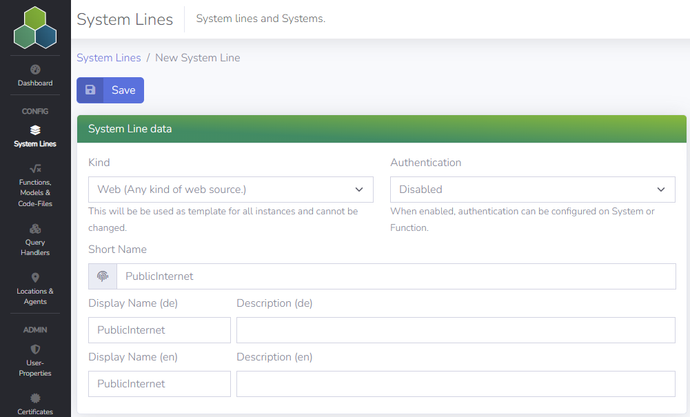 Create System Line