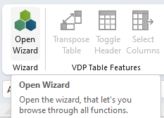 Open Wizard