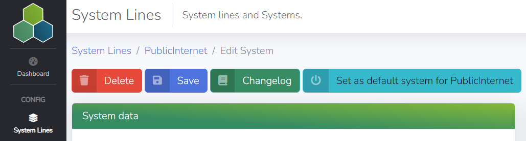 Set default System